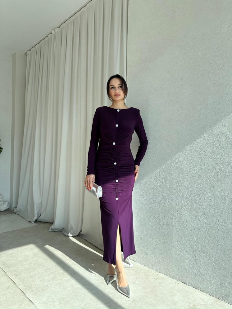 JAYDEN Elbise 8308 - Mor - Mooi Butik