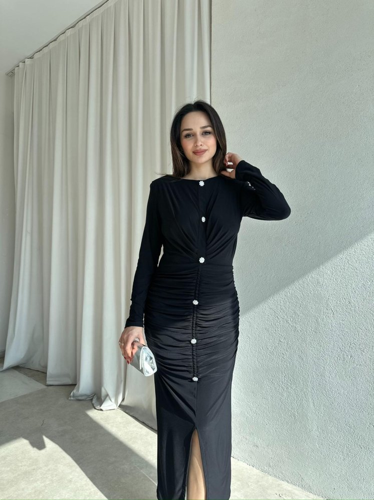 JAYDEN Elbise 8308 - Siyah - Mooi Butik