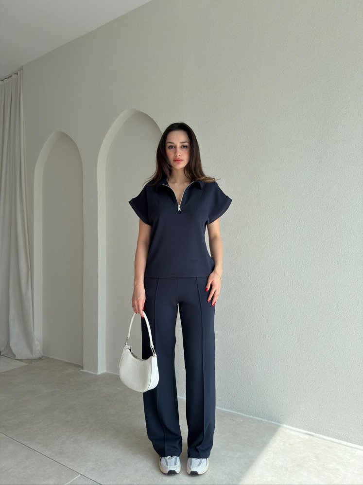 JENNA Takım 9007 - Lacivert - Mooi Butik