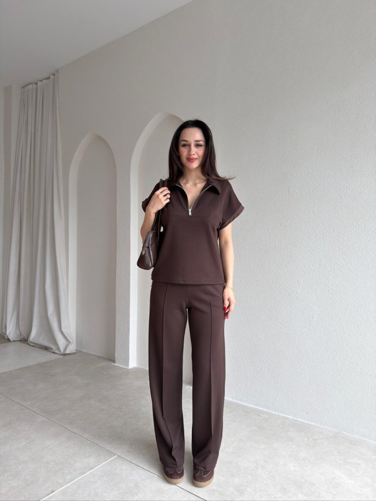 JENNA Takım 9007 - Acı Kahve - Mooi Butik