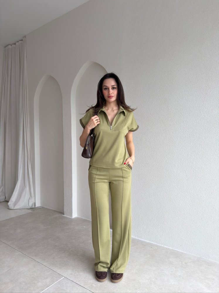 JENNA Takım 9007 - Haki - Mooi Butik