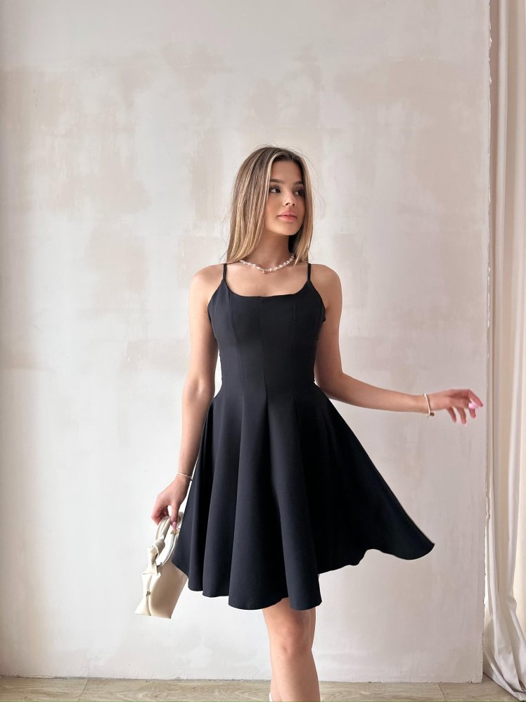 JEROME Mini Elbise 7090 - Siyah - Mooi Butik