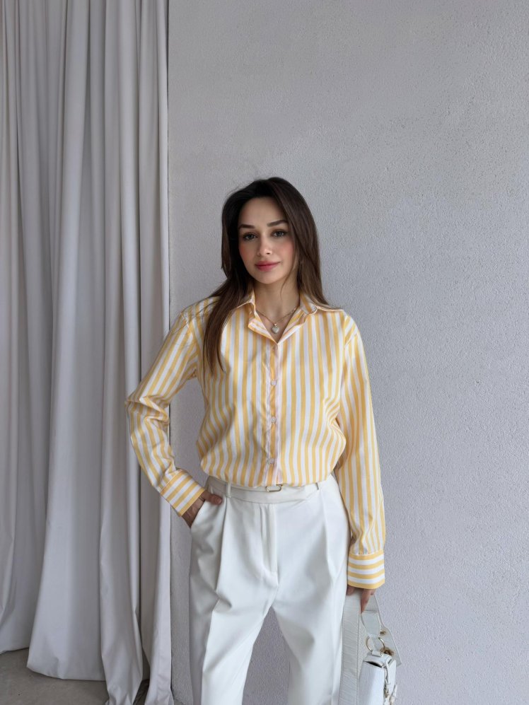 JERRY Gömlek 3134 - Sarı - Mooi Butik