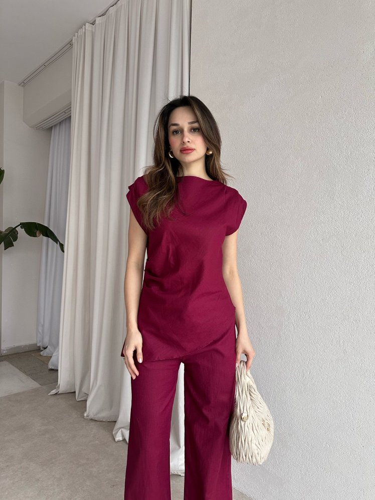 JESPO Takım 3320 - Bordo - Mooi Butik