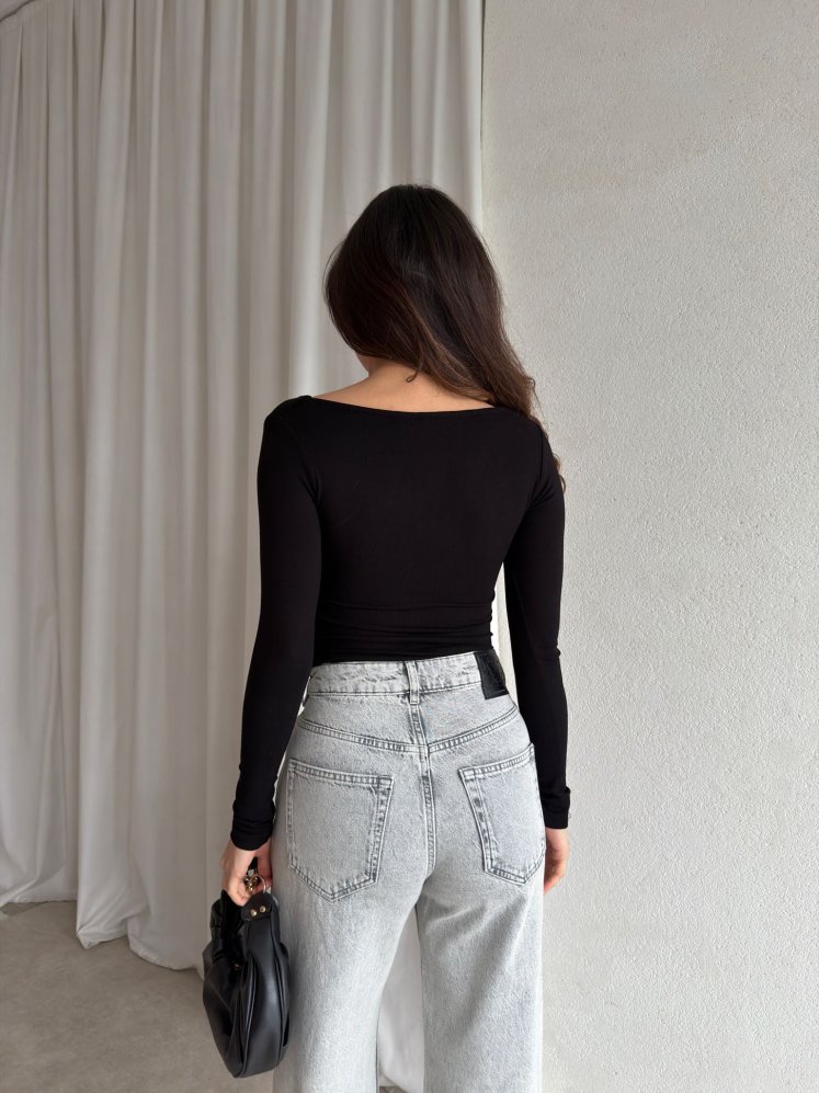 JESSİE Bodysuit 8861 - Siyah - Mooi Butik (1)