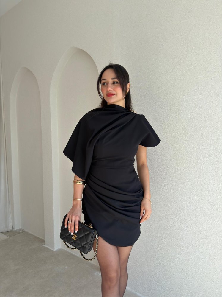 JEWEL Mini Elbise 9044 - Siyah - Mooi Butik