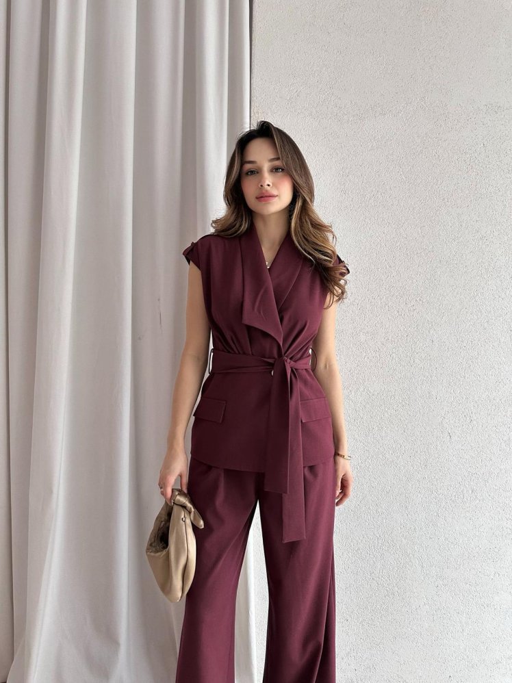 JOOF Takım 3339 - Bordo - Mooi Butik