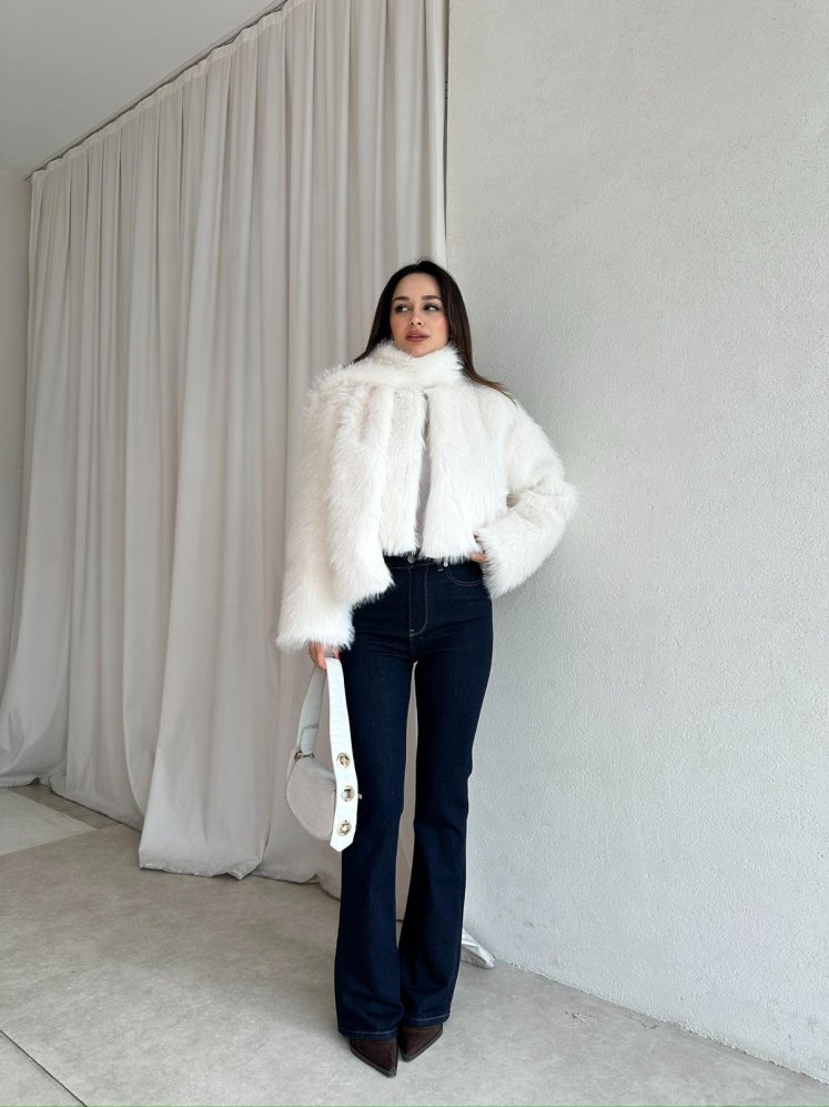 JOSEF Kürk 8319 - Beyaz - Mooi Butik