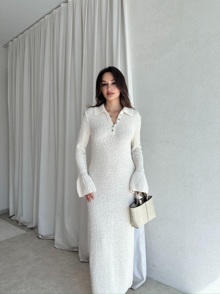 JOTA Midi Elbise 8376 - Krem - Mooi Butik