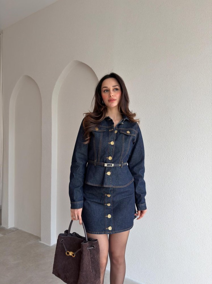 JOVİX Denim Takım 1156 - Lacivert - Mooi Butik