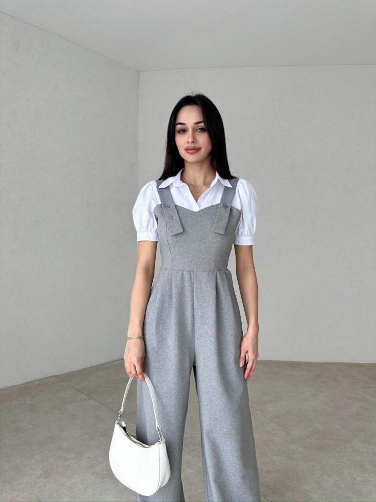 JUPON Salopet Takım 2315 - Gri - Mooi Butik