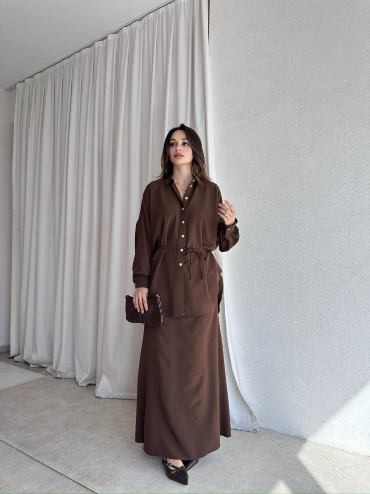 KARİNA Takım 8290 - Acı Kahve - Mooi Butik