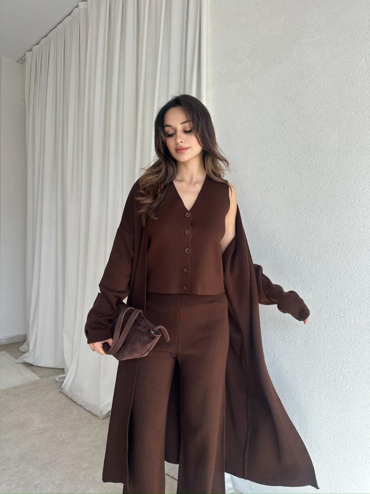 KASEY Takım 8507 - Acı Kahve - Mooi Butik