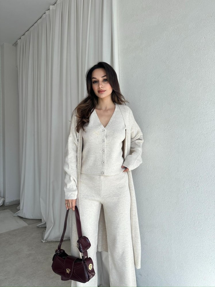 KASEY Takım 8507 - Krem - Mooi Butik