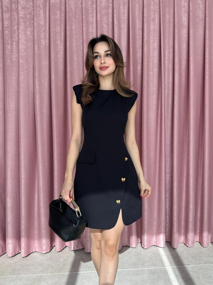 KENZİE Mini Elbise 5034 - Siyah - Mooi Butik