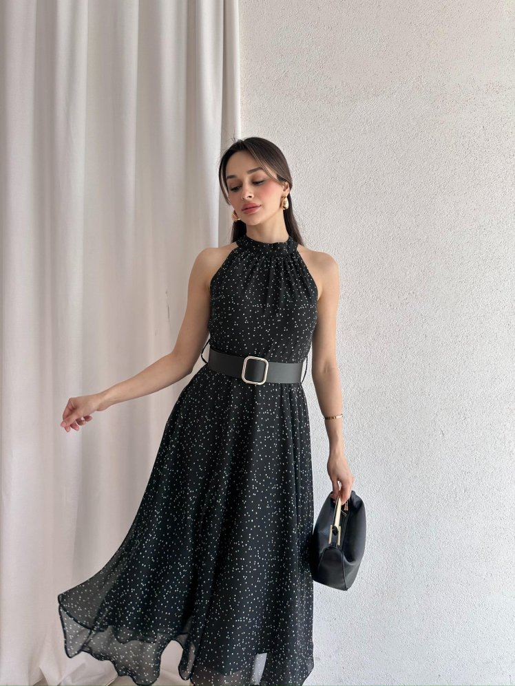 KRAKOW Midi Elbise 0889 - Mooi Butik