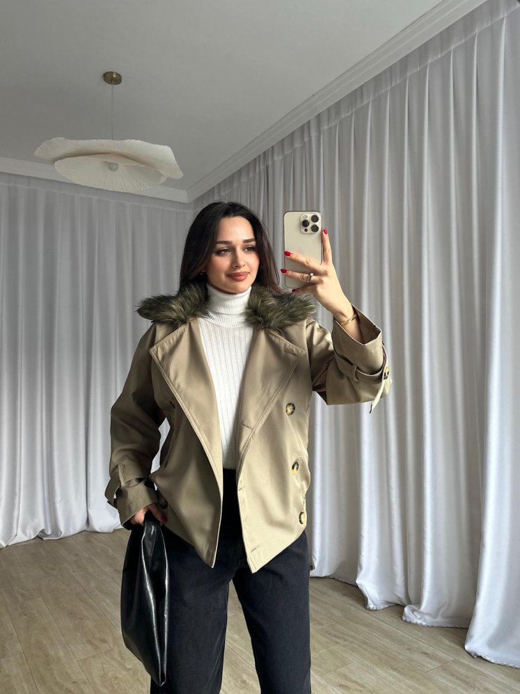 KYRİS Ceket 8438 - Vizon - Mooi Butik