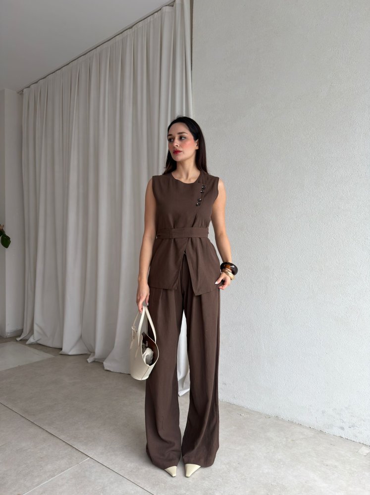 LARİS Takım 8923 - Acı Kahve - Mooi Butik