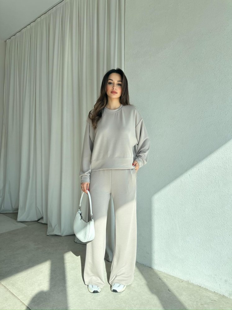 LAURA Takım 8556 - Taş - Mooi Butik