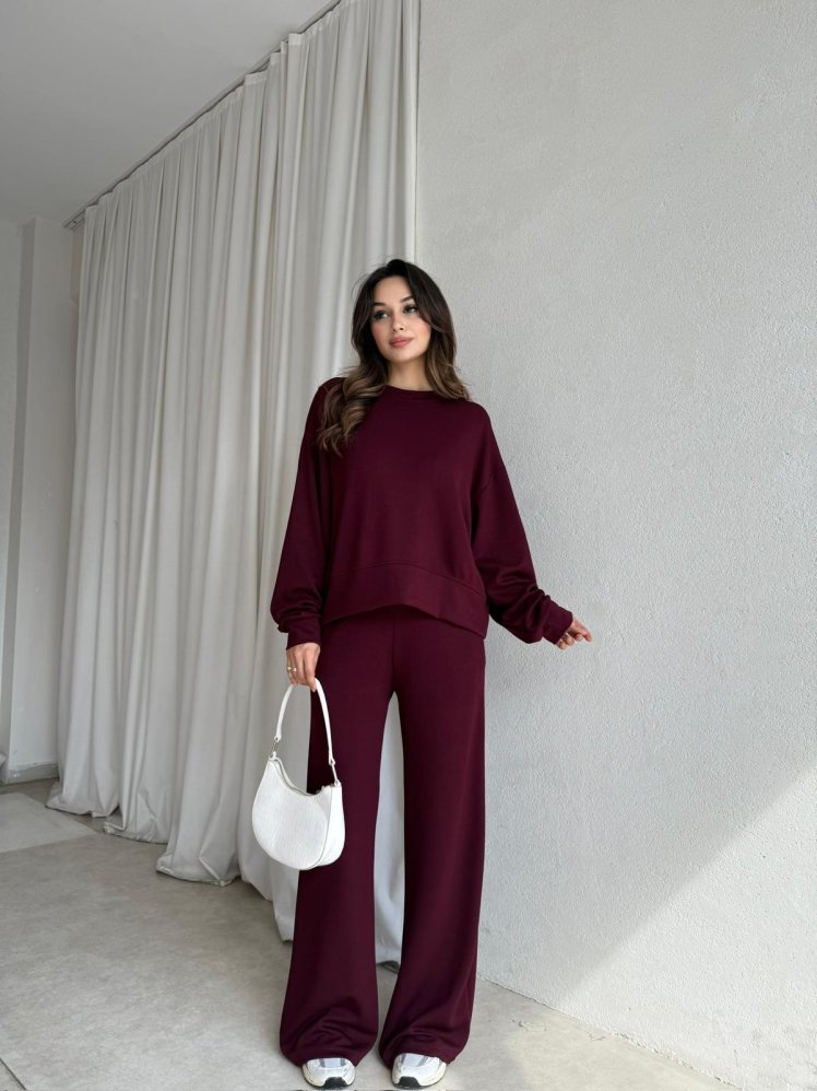 LAURA Takım 8556 - Bordo - Mooi Butik