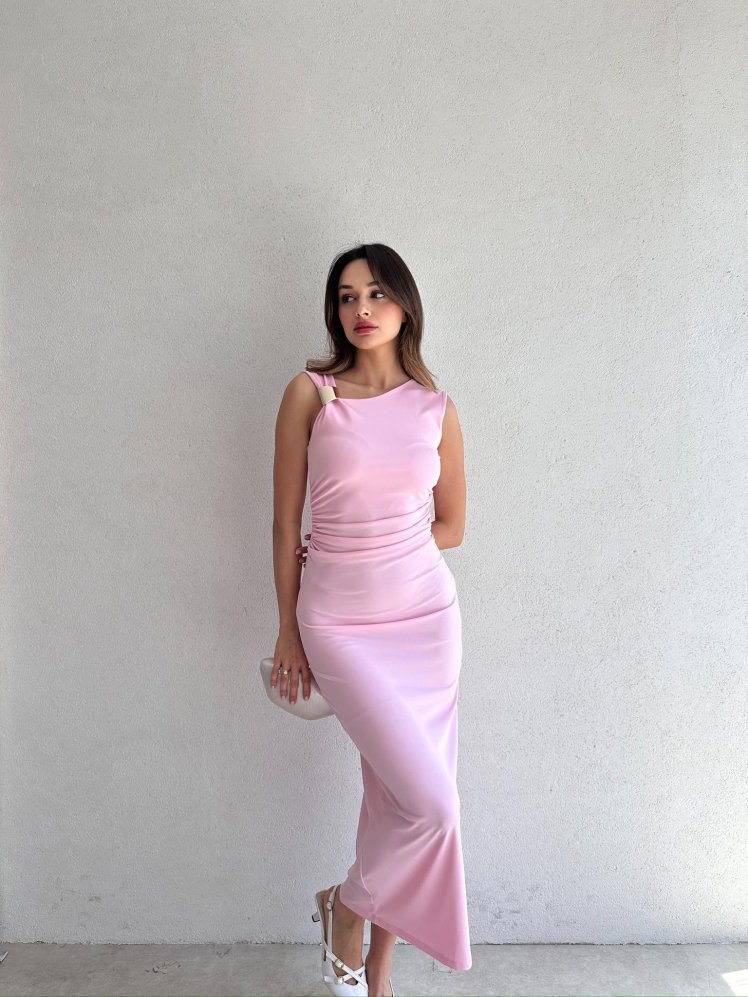 LAVENDER Maxi Elbise 9463 - Pembe - Mooi Butik