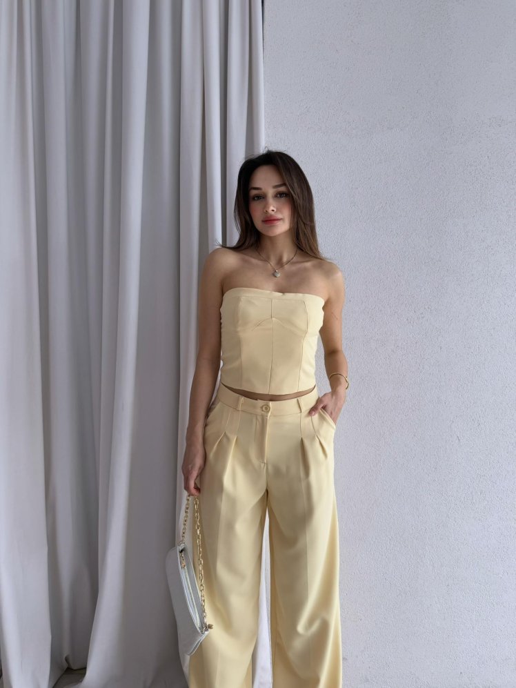 LEAF Takım 7893 - Sarı - Mooi Butik