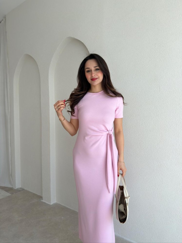 LEBRON Midi Elbise 9051 - Pembe - Mooi Butik