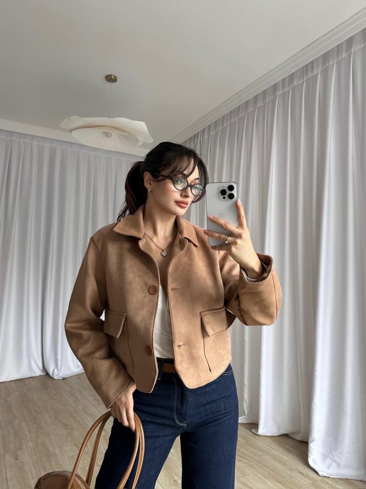 LEXİE Ceket 8399 - Kahverengi - Mooi Butik