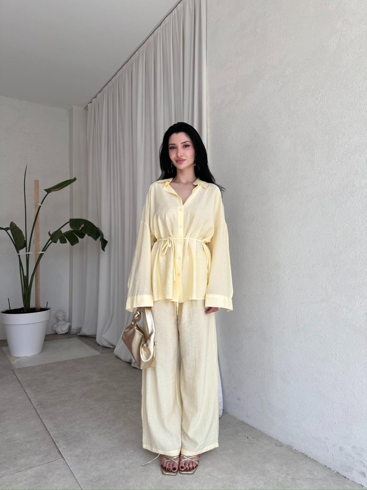 LİBRE Takım 8169 - Sarı - Mooi Butik