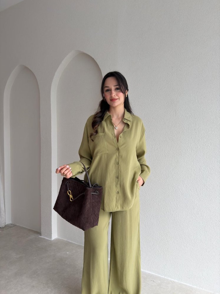 LİLLE Takım 8998 - Haki - Mooi Butik