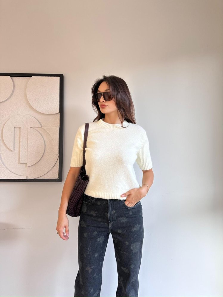 LİLY Kazak 8472 - Beyaz - Mooi Butik