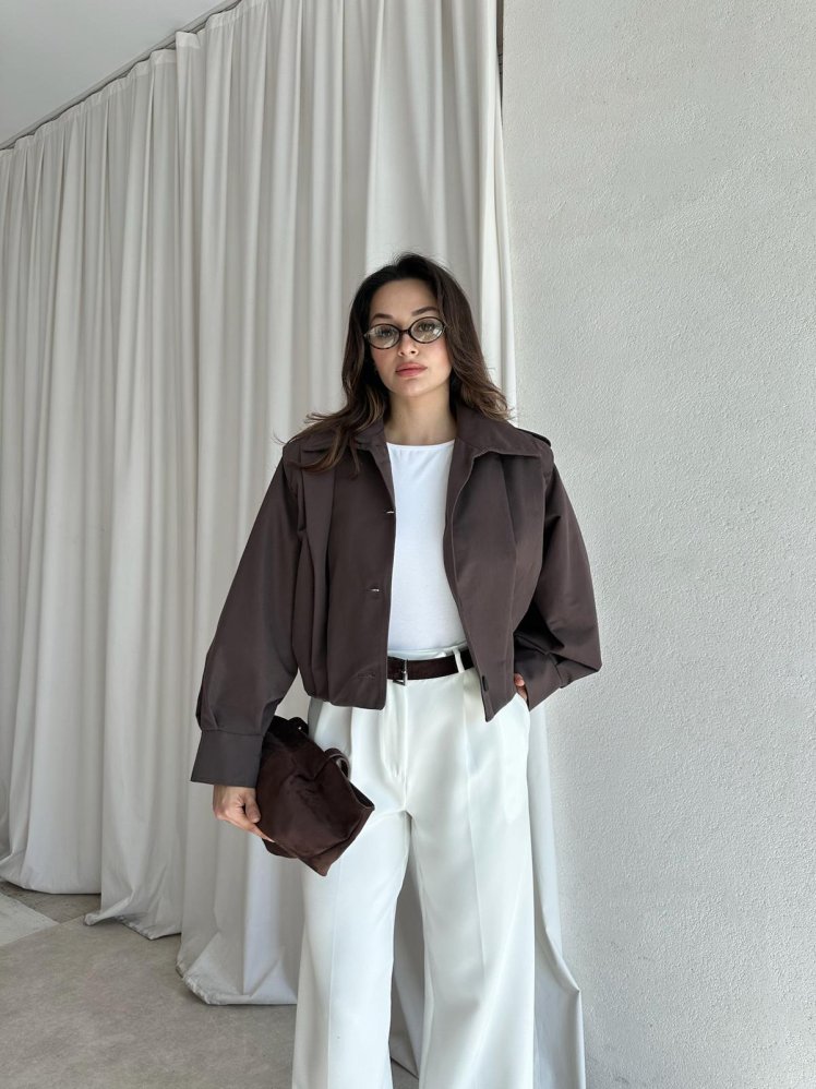 LİORA Ceket 8479 - Acı Kahve - Mooi Butik (1)