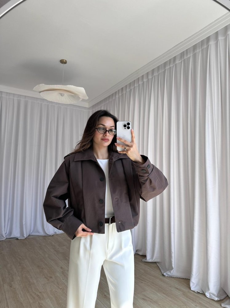 LİORA Ceket 8479 - Acı Kahve - Mooi Butik