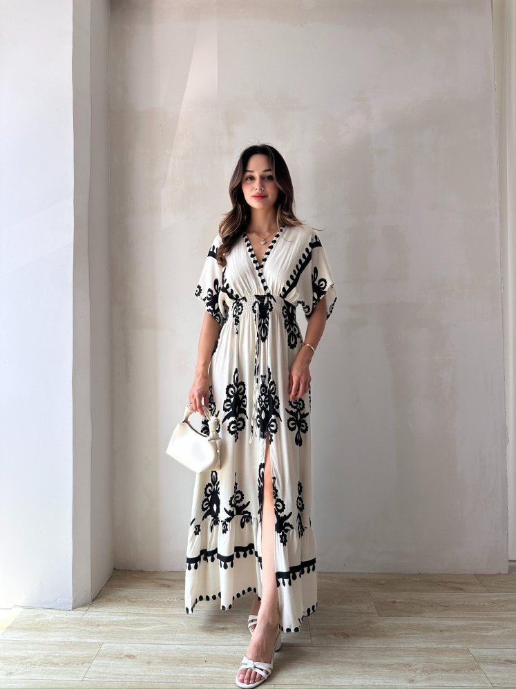 LOFTUS Maxi Elbise 2048 - Krem - Mooi Butik