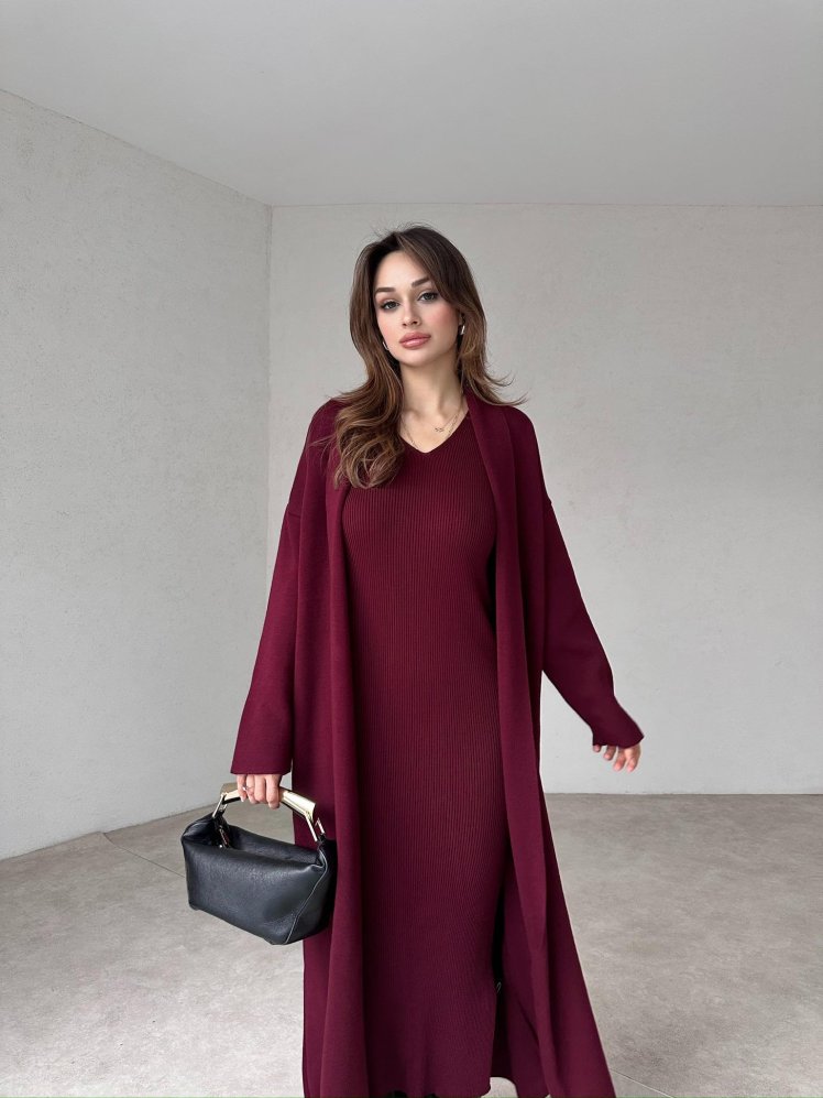 LOİRE Takım 8498 - Bordo - Mooi Butik