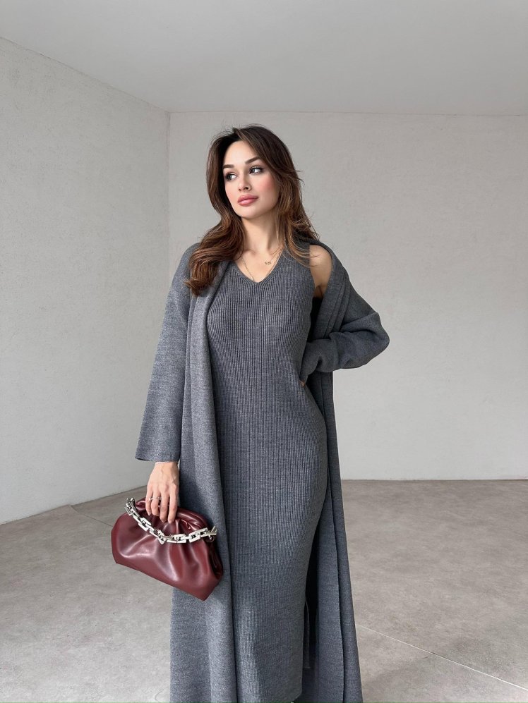 LOİRE Takım 8498 - Gri - Mooi Butik