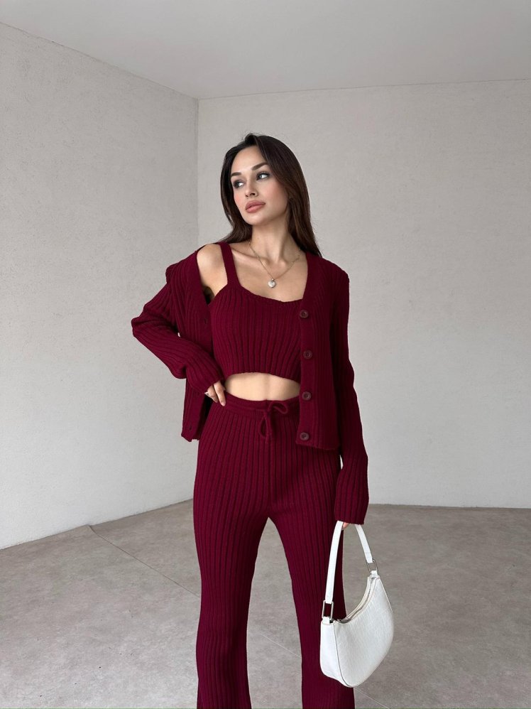 LONDON Takım 9842 - Bordo - Mooi Butik