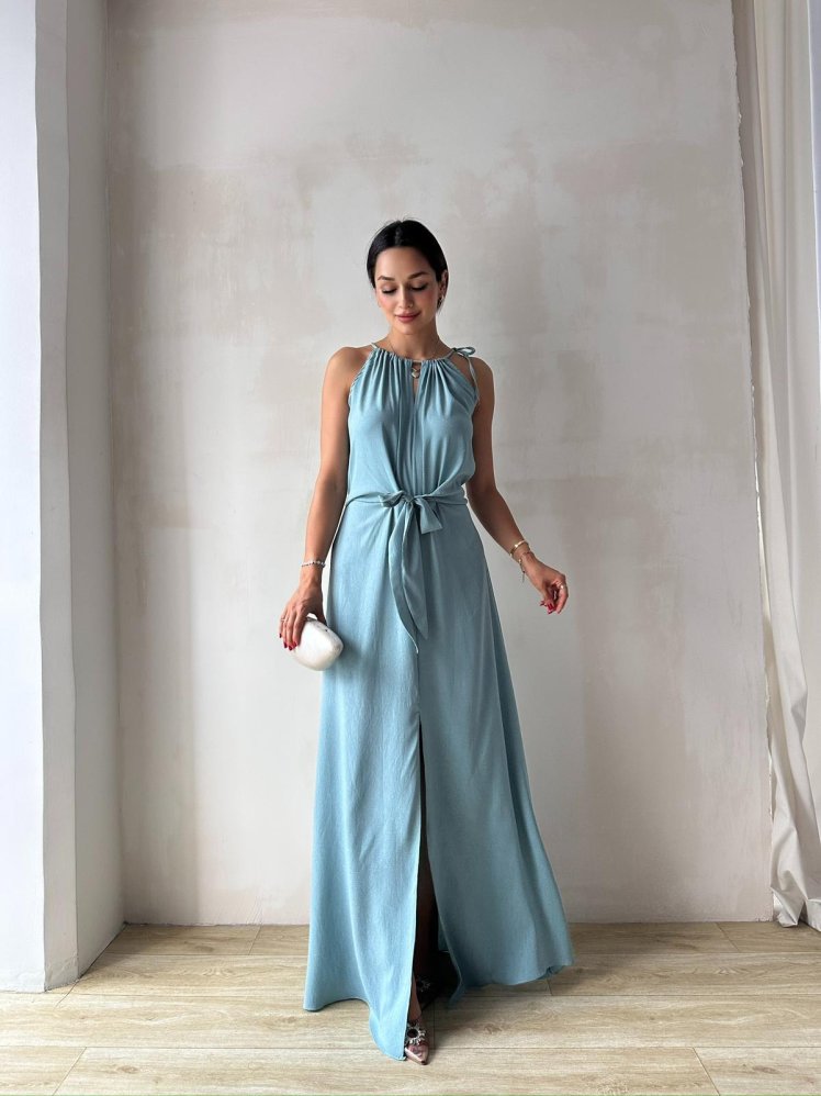 LOPEZ Maxi Elbise 8219 - Yeşil - Mooi Butik