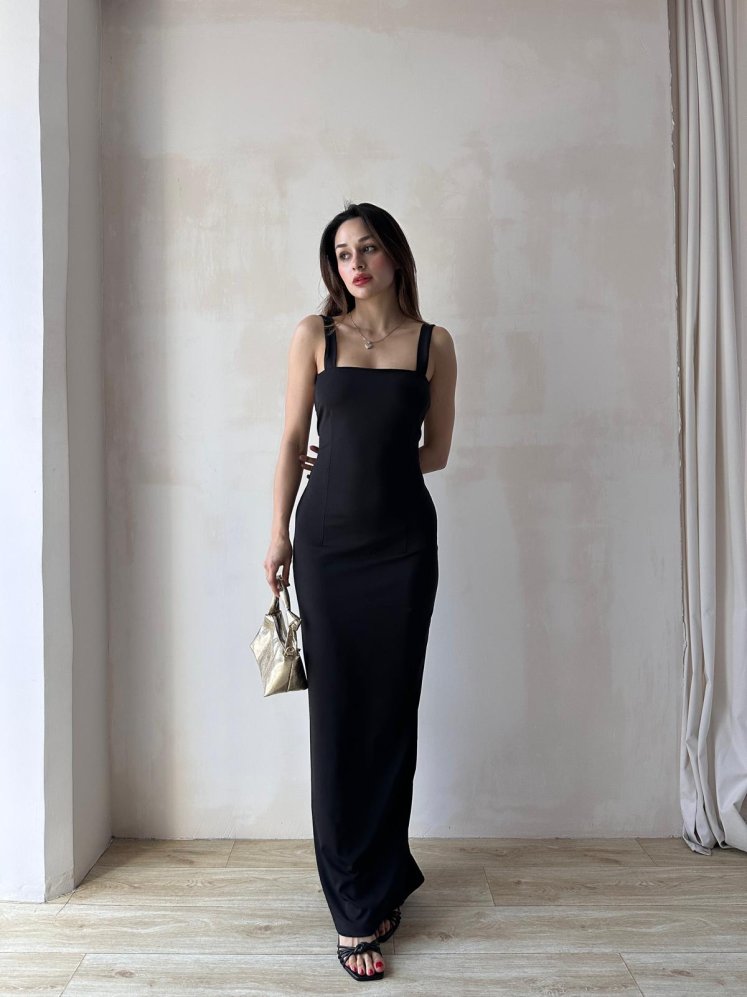 LOVELACE Maxi Elbise 3922 - Siyah - Mooi Butik