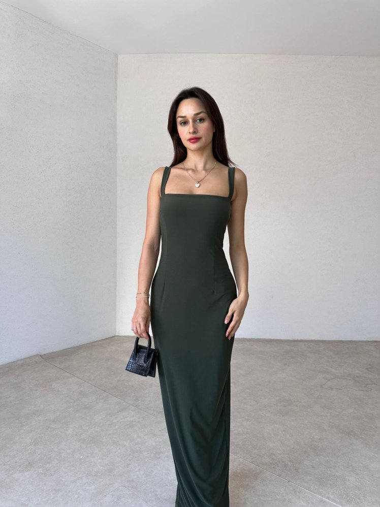 LOVELACE Maxi Elbise 3922 - Yeşil - Mooi Butik