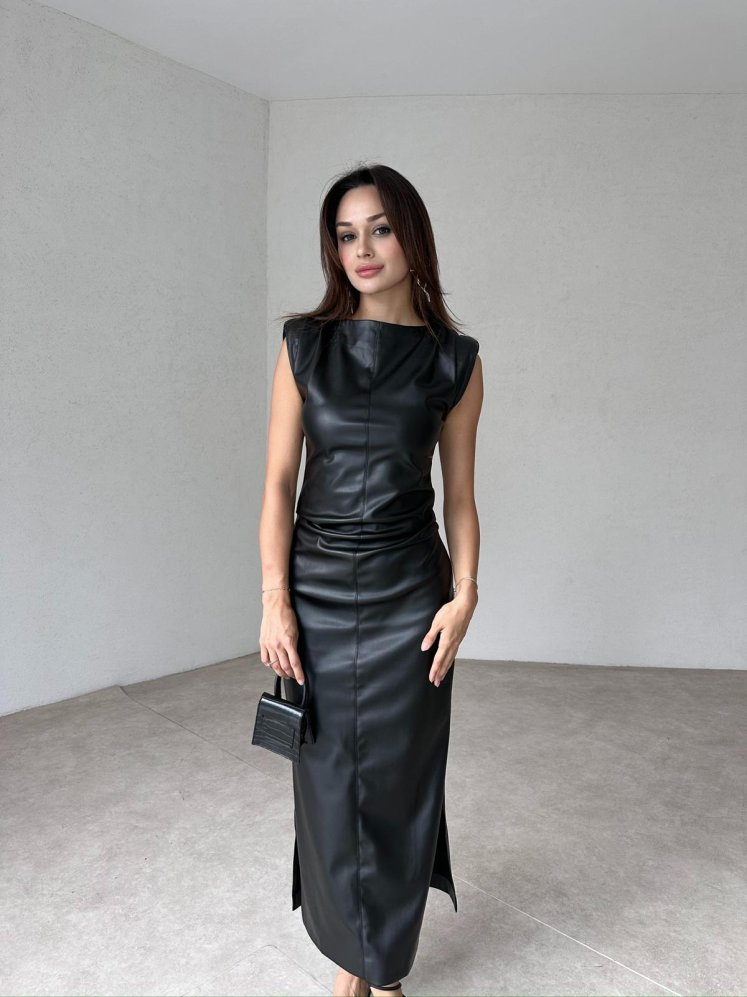 LUCAS Maxi Elbise 4383 - Siyah - Mooi Butik