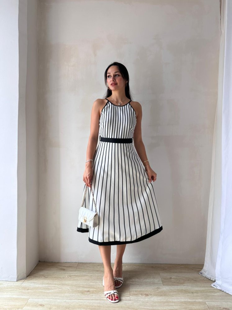 LUCY Elbise 8276- Beyaz - Mooi Butik