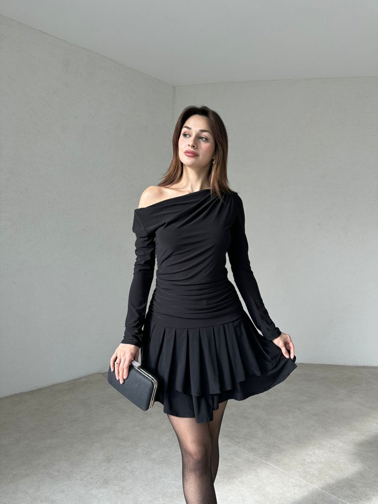 LUPA Mini Elbise 4901 - Siyah - Mooi Butik