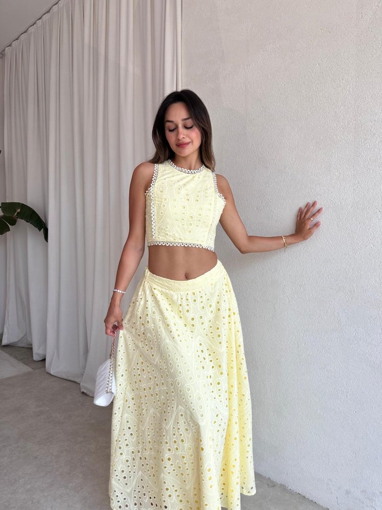 MABEL Takım 4853 - Sarı - Mooi Butik