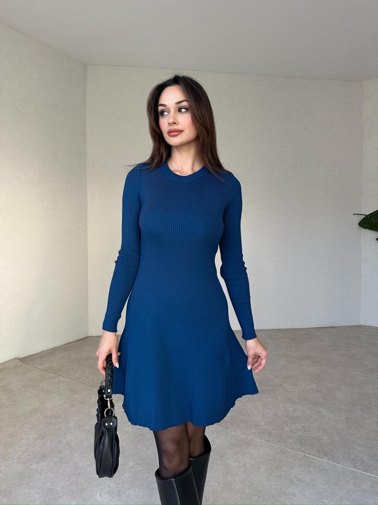 MADERNA Mini Elbise 4446 - Lacivert - Mooi Butik