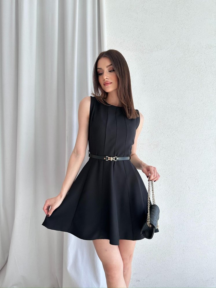 MAGENTA Mini Elbise 5040 - Siyah - Mooi Butik