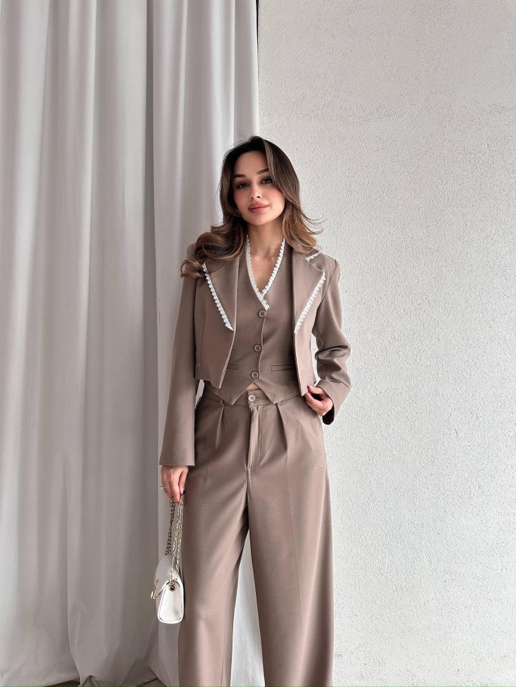 MAGGİE Takım 3715 - Kahverengi - Mooi Butik