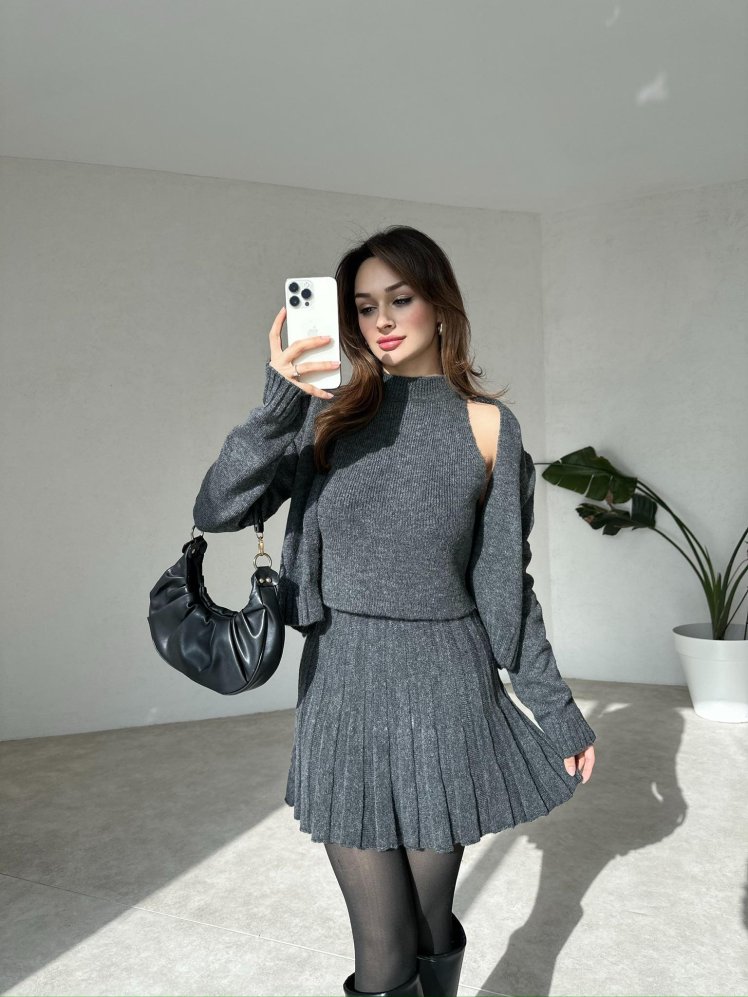 MALİNA Takım 7898 - Füme - Mooi Butik