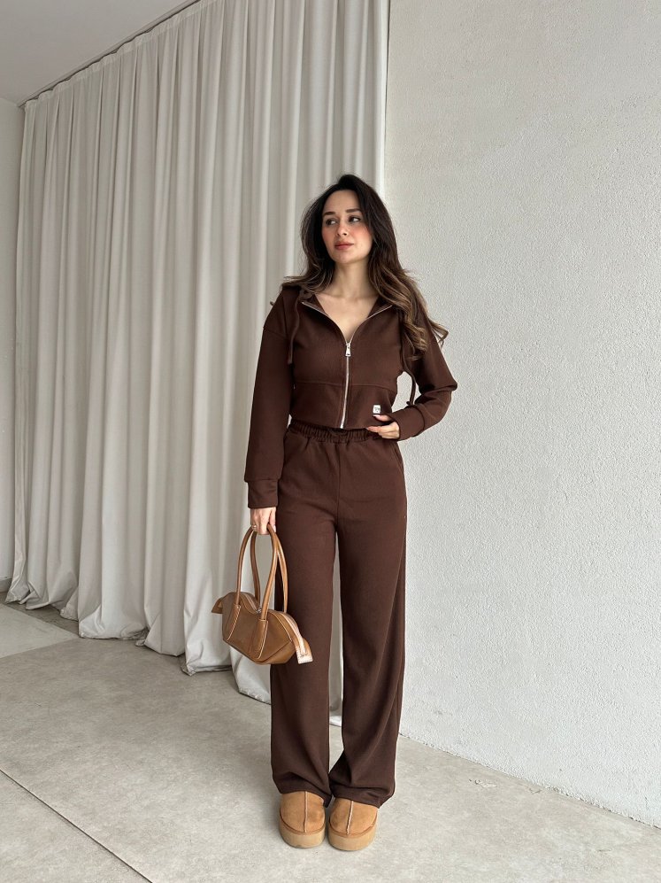 MALİVE Takım 8824 - Kahverengi - Mooi Butik