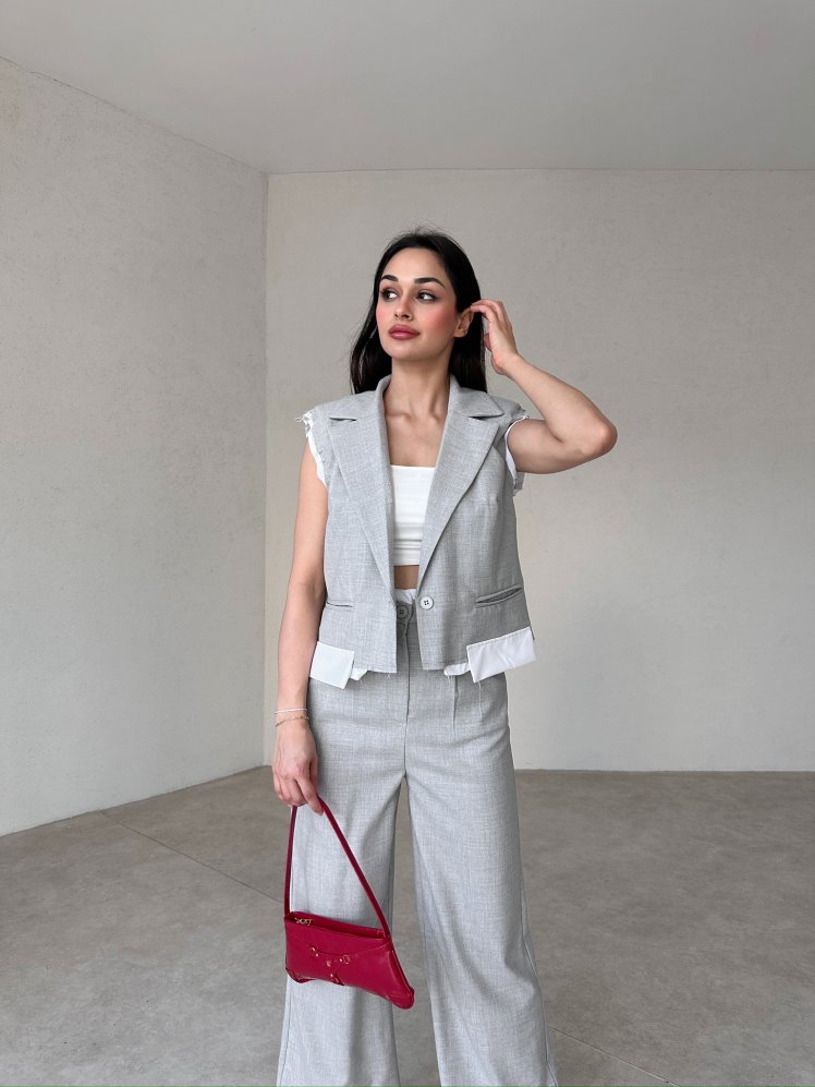 MARCELLO Takım 4243 - Gri - Mooi Butik